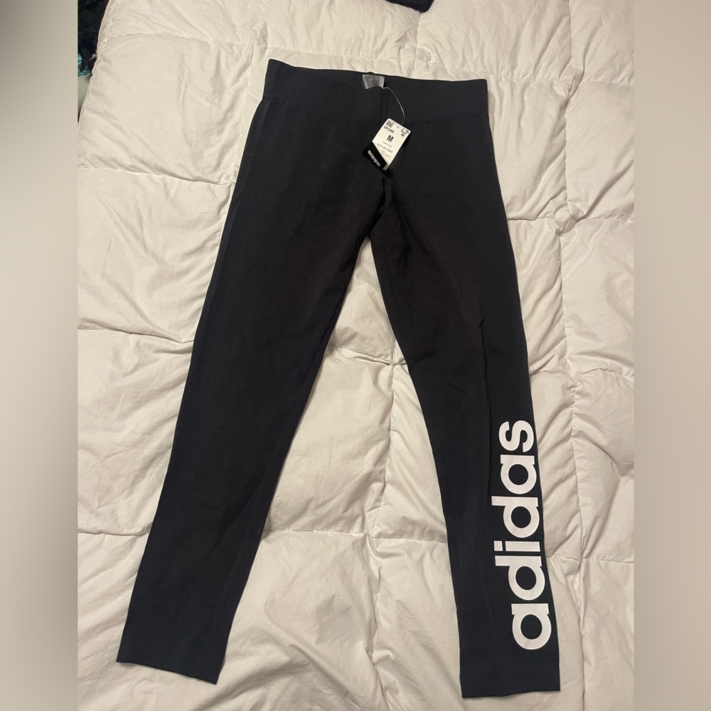 Adidas black tights with tags size medium